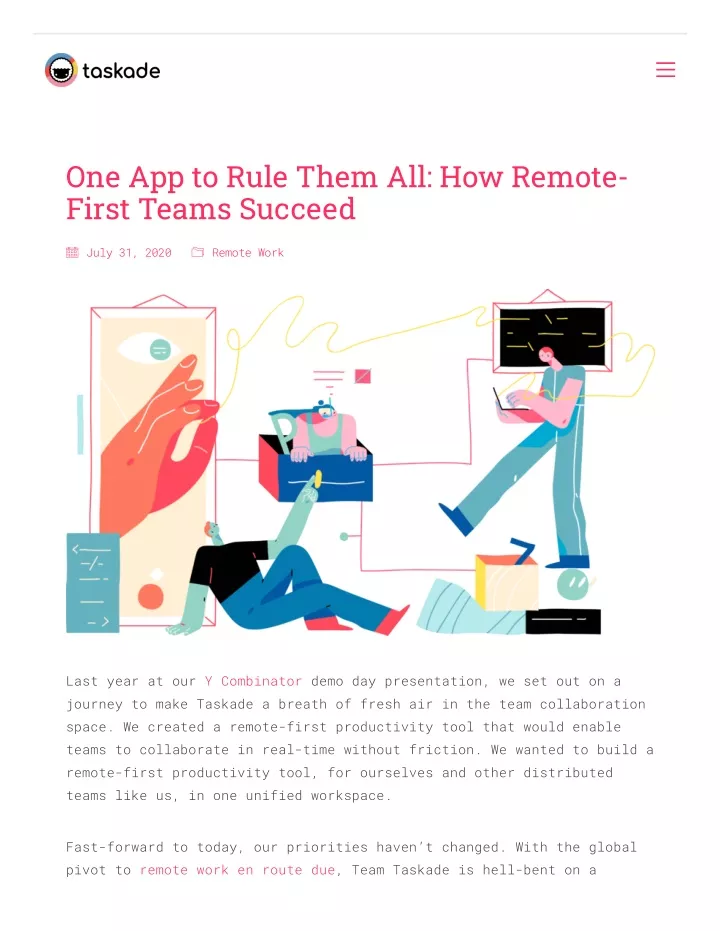 one app to rule them all how remote first teams