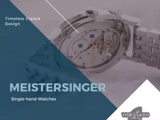 MeisterSinger Single-hand Watches