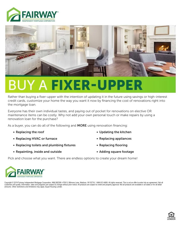 buy a fixer upper