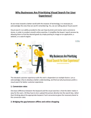 why businesses are prioritizing visual search