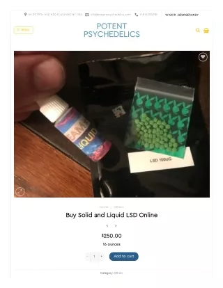 Buy Solid and Liquid LSD Online | Liquid LSD online for Sale - Potent Psychedelics