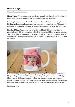 photo mugs