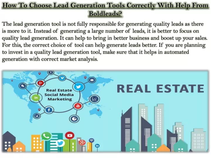 how to choose lead generation tools correctly