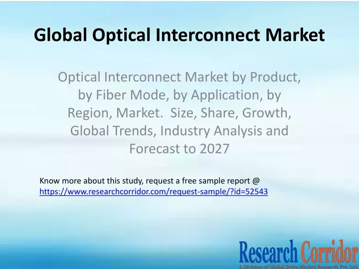 global optical interconnect market