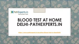 blood test at home delhi pathexperts in
