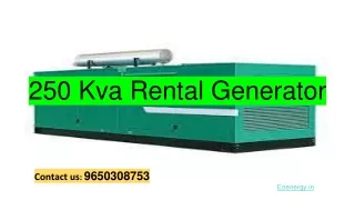 250 kva rental generator