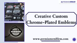Premium Emblem | Stylish Custom Plastic 3D Nameplates