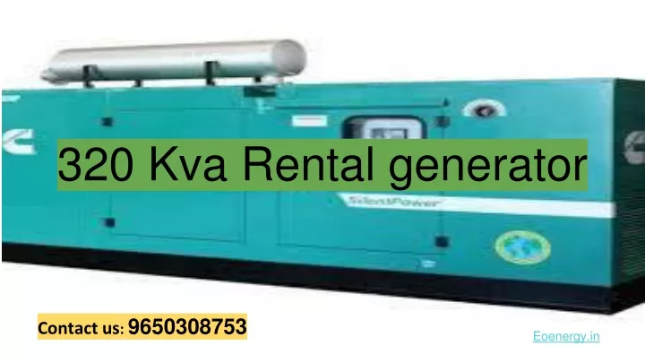 320 kva rental generator