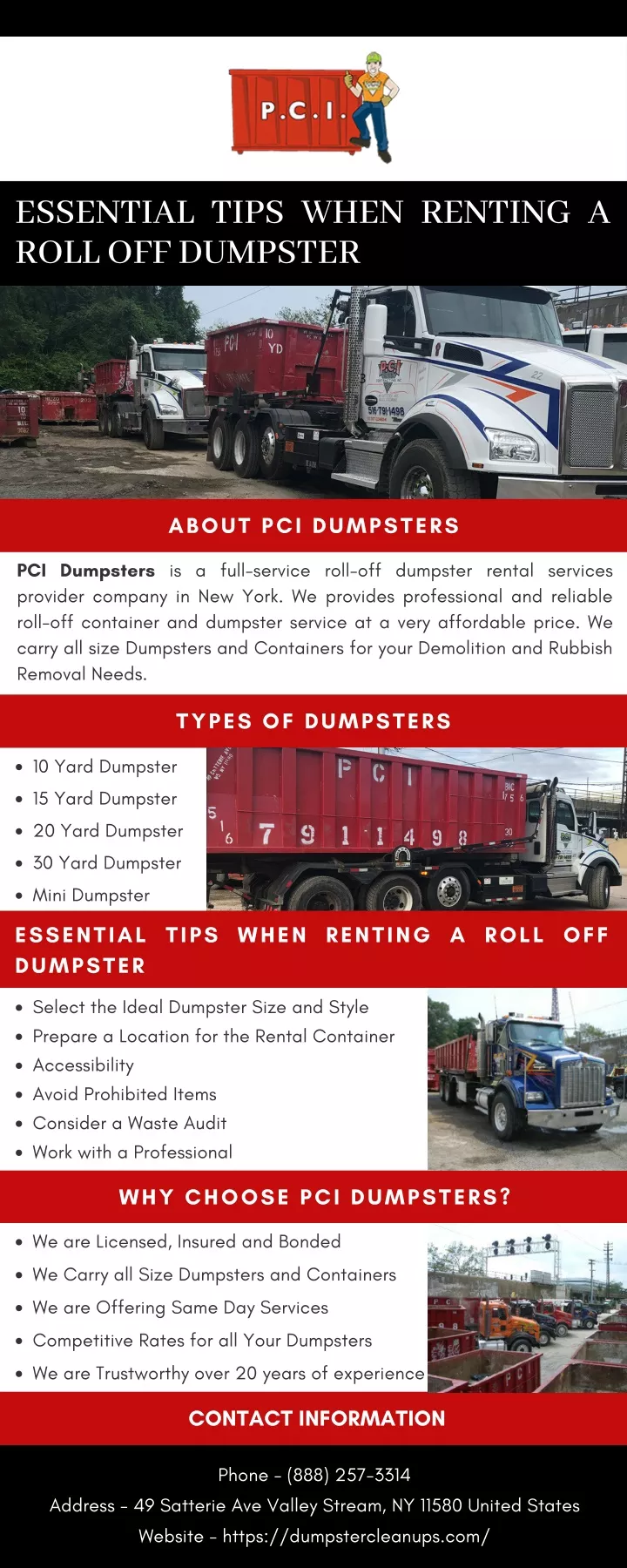 essential tips when renting a roll off dumpster