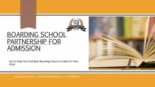 boarding school partnership for admission
