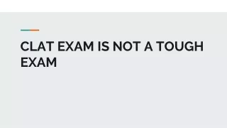 clat exam is not a tough exam