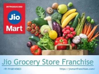 Jio Grocery Store Franchise