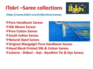 I Tokri-Sarees  collections