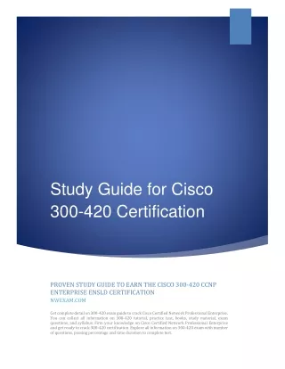 study guide for cisco 300 420 certification