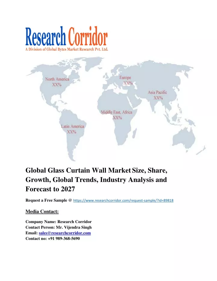 global glass curtain wall market size share