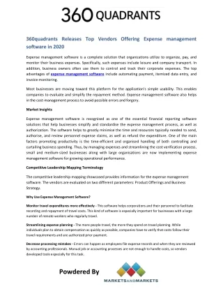 360quadrants releases top vendors offering