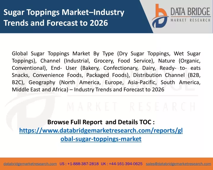 sugar toppings market industry trends