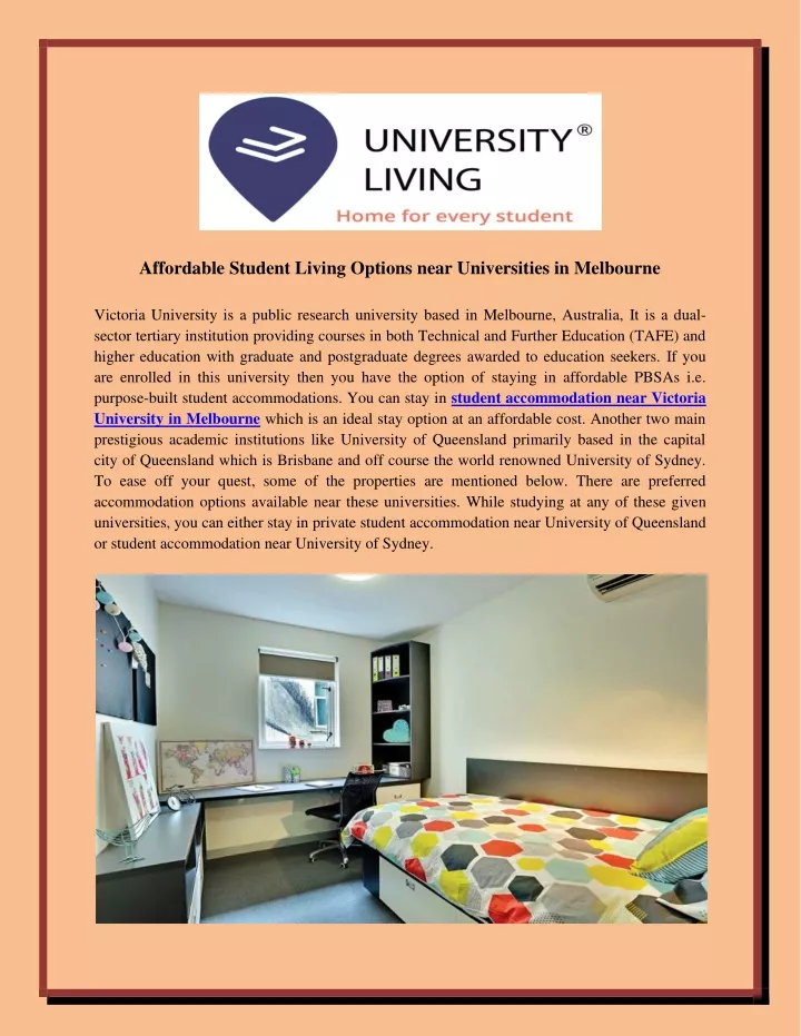 affordable student living options near