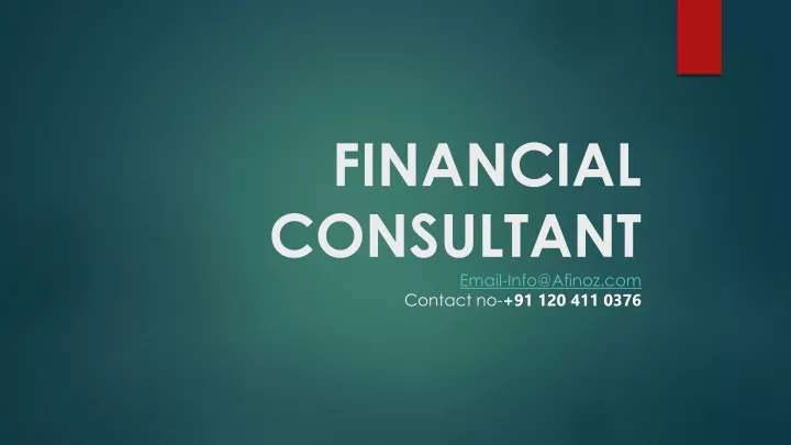 financial consultant email info@afinoz