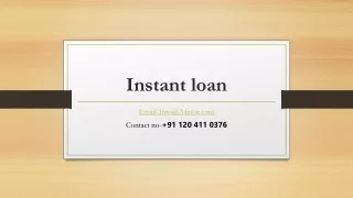 instant loan