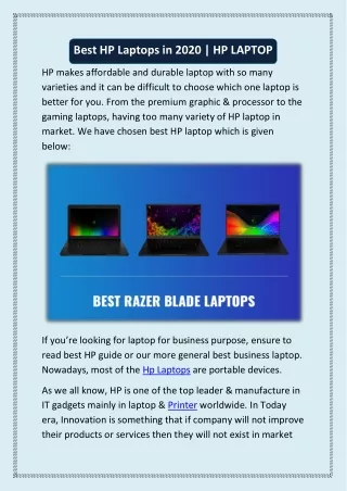 Best HP Laptops in 2020 | HP SUPPORT