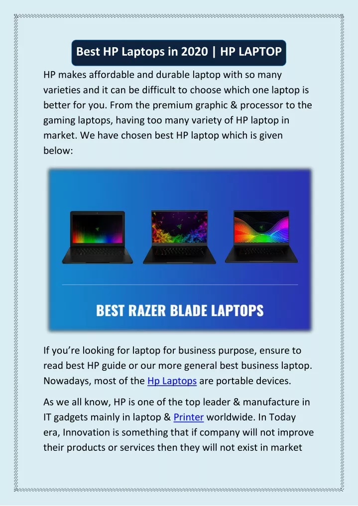 best hp laptops in 2020 hp laptop