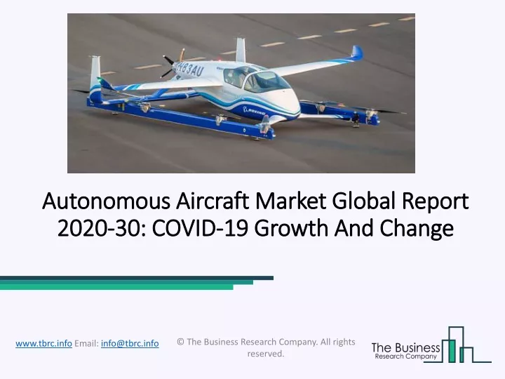 autonomous aircraft market global report 2020 30 covid 19 growth and change
