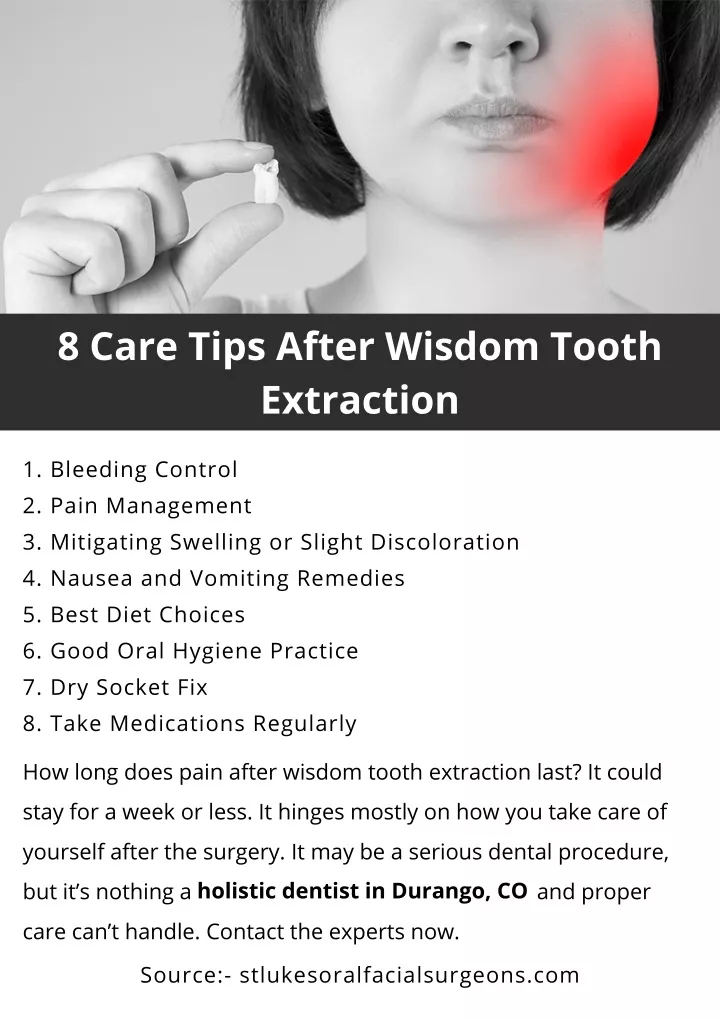 8 care tips after wisdom tooth extraction