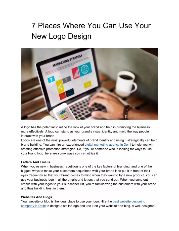 7 places where you can use your new logo design