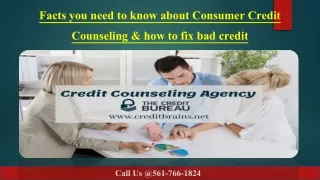 Facts you need to know about Consumer Credit Counseling & how can you fix bad credit