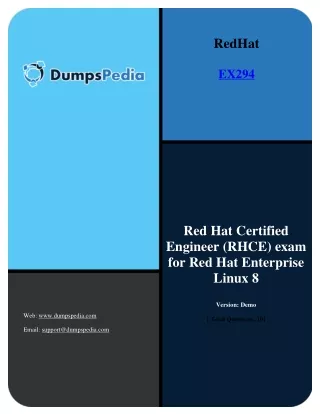 Red Hat Certified Engineer (RHCE) EX294 Exam Questions