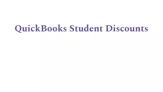 QuickBooks Student Discounts