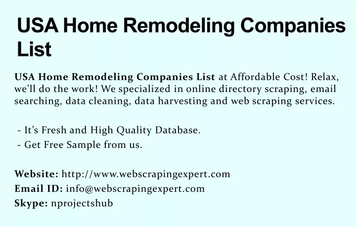 usa home remodeling companies list