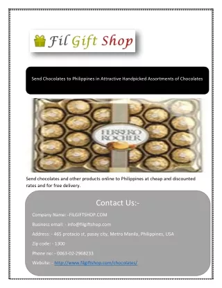 Gift Delivery Services in Philippines by filgiftshop.com