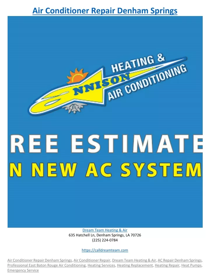 air conditioner repair denham springs
