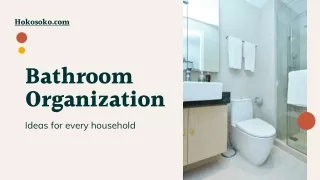Bathroom Organization Ideas for every household