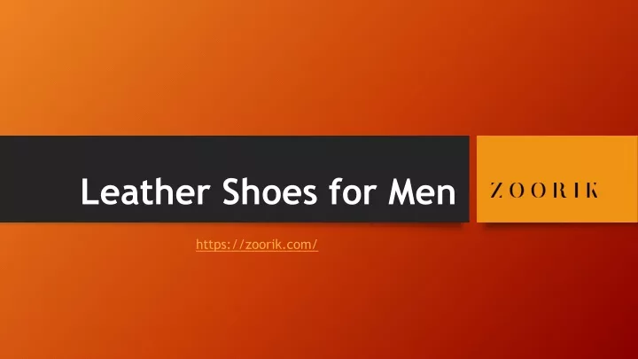 leather shoes for men