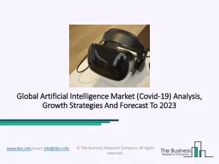 Artificial Intelligence Market Analysis And Research Report To 2023