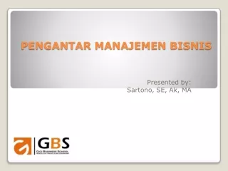 Pengantar Manajemen Bisnis