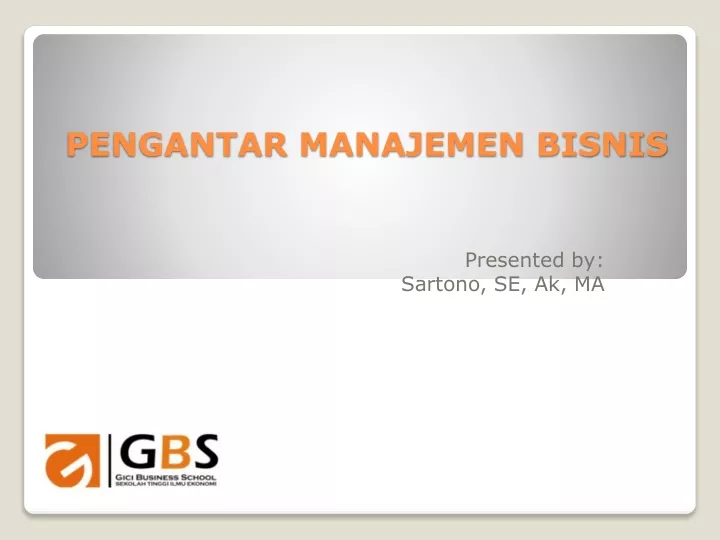 pengantar manajemen bisnis