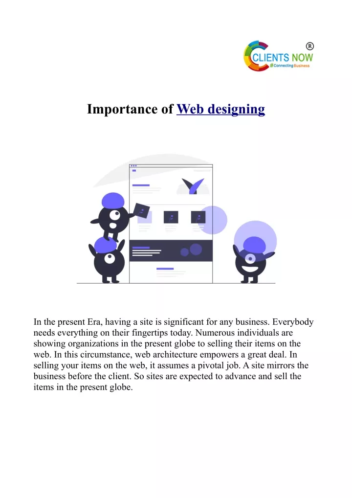 importance of web designing