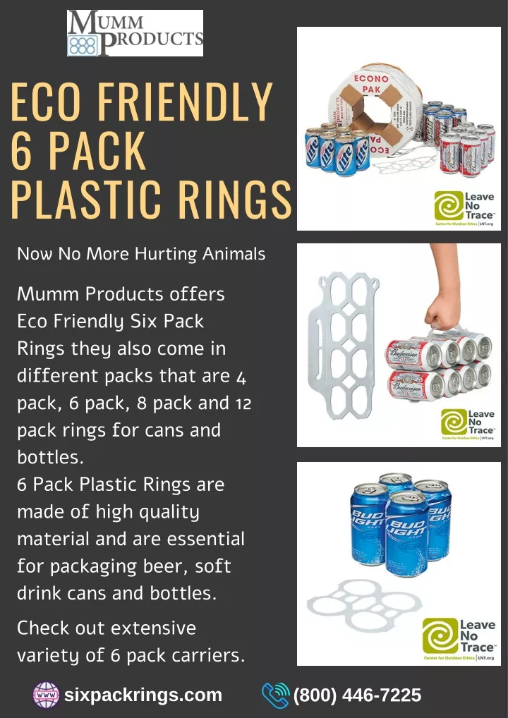 eco friendly 6 pack plastic rings