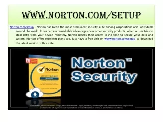 Norton.com/setup - Download, Install & Setup