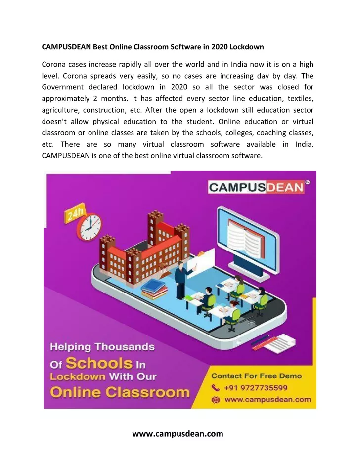 campusdean best online classroom software in 2020