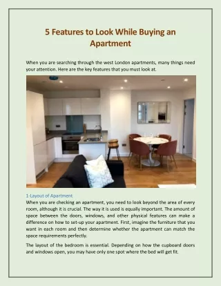 PPT - Top Features to Look For When Buying an Apartment Near You ...