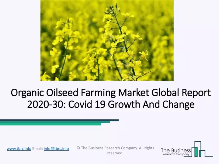 organic oilseed farming market global report 2020 30 covid 19 growth and change