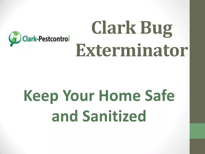 clark bug exterminator