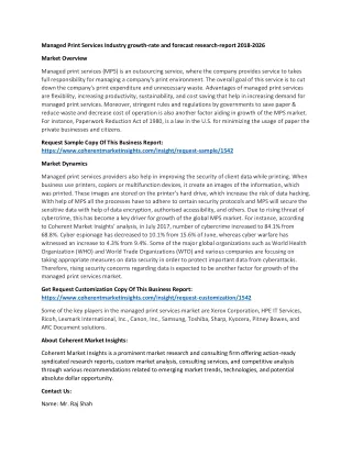 managed print services industry growth rate