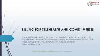 billing for telehealth and covid 19 tests