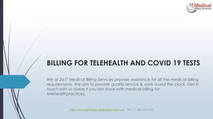 billing for telehealth and covid 19 tests